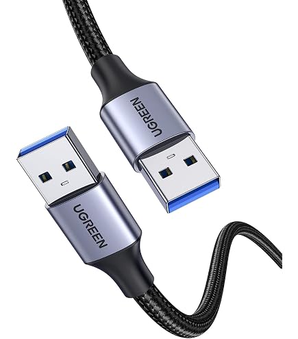DeleyCON USB 3.0 Kabel – 1,5 Meter – A Naar A – 5 Gbit/s – Aluminium Connector – Nylon Mantel – Space Grey – Voor Laptop, HDD, Printer En Camera