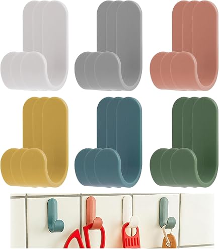Set 6 Ganci Autoadesivi A Forma Di Capibara - Portachiavi Da Parete Carini Per Asciugamani, Borse, Decorazione