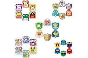 SUPERSTICKERS Autocollant en forme de Solutions School Stickers Autocollants de récompense (lot de 150)