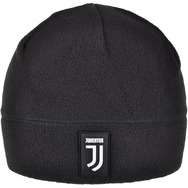 Juventus Cappello Invernale Skipper - Con Logo Ricamato E Toppa In Pelle, Morbido E Caldo - 3