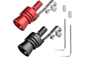 VTYTZZ 2Pcs Turbo Whistle,Sifflet Pot Echappement Voiture,Bruit Voiture Sport,Sifflet Echappement,Sifflet De Voiture Turbo Sound Xl,Sifflet Turbo D'Échappement En Aluminium,Pour Tous Les Modèles De Véhicules