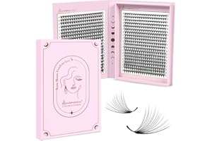 Lunamoon 16D Volume Ciglia Extension Ventagli per Ciglia 800 Fans Prefabricated Fans Eyelashes Premade Fans Lashes Volume Russo Ciglia(16D-0.07-C, 8-15mm)