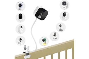AKOEMXEEO Universal Baby Camera Holder for GHB ABM700/ABM720/SM50B/VB807, Monitor Mount for BOIFUN 6T/Baby 2S/VB805, Stand for OBVHNUA 900DE/ieGeek 1T/ VTech VM901/Owlet 1, Bracket Clamp Accessory for Baby Crib