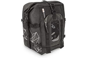 Kappa Sac de réservoir pour Moto Modulable avec Besace RA317 (en utilisant Le système M.O.L.L.E) Noir