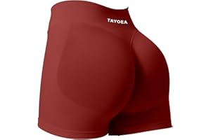TAYOEA Sport Shorts Damen Scrunch Kurze Sporthose Push Up Kurze Leggings Butt Lifting Gym Short Nahtlose Workout Radlerhose Damen