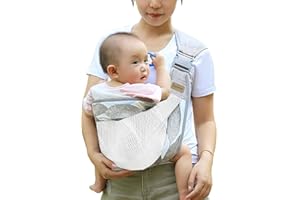 FUNUPUP Tragetuch Baby Babytrage Neugeborene ab Geburt Baby Tragetuch Neugeborene Verstellbare 3D Netzstoff Babytrage Trage Baby für Baby Tragetuch Neugeborene Kleinkinder bis 20Kg Grau