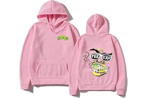 HIAPES Sudadera con Capucha Feid Ferxxo Reversible Primavera Otoño Sudadera Clásica Unisex Oversize Hombres Mujeres Hip Hop Pullover Moda Casual Cool Prendas De Abrigo De Gran Tamañ