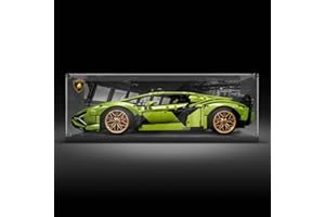 YDDY Schaukasten für Lego Technic Lamborghini Sián FKP 37 42115 Acryl Vitrine Lego Technik (Nicht Enthalten Lego Modell)