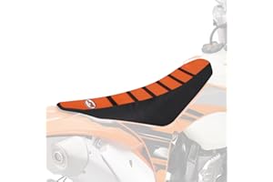 JFG RACING Weicher Sitzbezug Leder Motorradsitzbezug für 85 105 SX 125 EXC 125 150 SX XC 200 EXC XC-W 250 SX SX-F XC-W XC 300 EXC XC XC-W 350 SX-F 450 EXC 450 SX SX-F XC- W 500 EXC XC-W 525 SX-Orange