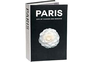 Wharick Decorative Book Boxes, Decorative Storage Boxes with Magnetic,Modern Fake Book Home Decor,Office Decorate Black White