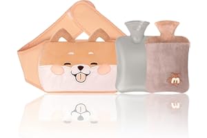 YFKJEU Wärmflaschengürtel, Wärmflasche mit Weichem Plüschbezug, Wärmeflaschen-gürtel mit Bezug ideal für Schmerzlinderung, Arthritis, Sportverletzungen, Ist das beste Geschenk (Khaki)