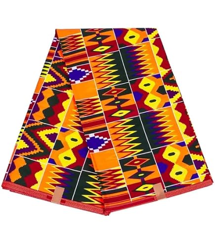 Coupon De Tissu Wax Africain 2 Yards (environ 1,80m) - 100% Coton, Qualité Supérieure, Neuf