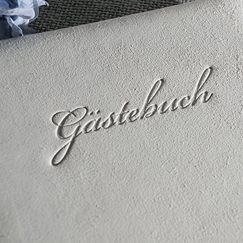 Gästebuch „Indiana“, frost – wunderschönes Gästebuch aus italienischem Wildleder für Ihre Hochzeit, Geburtstagfeier oder Taufe - 4