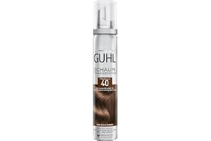 Guhl skum toning resistent – färg 40 – mellanbrun – för mörkblond till medelbrunt och grått hår – mjukt grepp, volym och färgglans – håller 1 till 3 hårtvättar