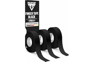 PULLUP & DIP fingertejp extra stark, 3 rullar (30m) fingertejp, hudvänlig sporttejp, handtejp för styrketräning, Bjj, handbollstillbehör, klättertejp fingrar, målvaktsträning