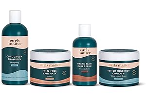 Curls Matter – Routine Complète Cheveux Frisés – Nutrition Intense & Définition – Kit Soin - 90% d'origine naturelle