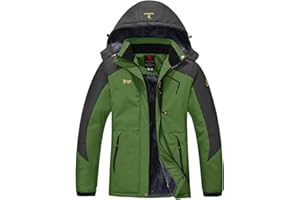 YSENTO Womens Waterproof Ski Jacket Winter Fleece Outdoor Mountain Jacket and Coat with Hood