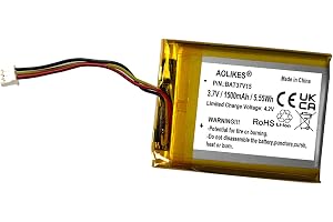 AOLIKES Ersättningsbatteri 1 500 mAh för Logitech G735/G733 Lightspeed trådlöst spelheadset, 533-000181 batteri för HyperX Cl