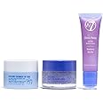 W7 Sweet Dreams Lip Care Trio - 3 Piece Gift Set - Overnight Lip Mask, Lip Balm & Lip Scrub - Blueberry