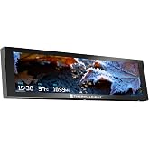 Thermalright Trophy Vision LCD AIO 9,25 in&ccedil; PC monit&ouml;r&uuml;, USB C tipi ekran ger&ccedil;ek zamanlı donanım izleme i&ccedil;in, oyun bilgisayar