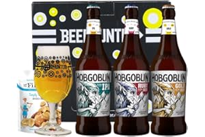Beer Hunter Wychwood Hobgoblin Ale Gift Set - Ruby, Gold & IPA - 3 Pack