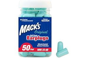 Mack's Ear Care Original Soft Foam Earplugs, 50 Pair by Mack's Ear Care