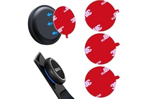 ALAFLY 3M Lot de 3 pastilles adhésives adhésives double face pour OOONO CO-Driver NO1, [3 pièces rondes de 30 mm] Adhésif VHB résistant à la chaleur pour pare-soleil, tableau de bord, toutes les