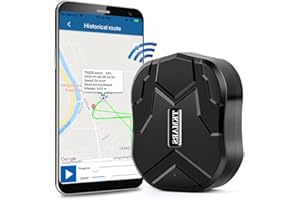 KUCE GPS Tracker Auto GPS Tracker mit Starker Magnet Wasserdicht Echtzeit Tracking 10000MAH,150days Tage Lange Standby GPS Locator mit Freier APP,Diebstahlsicherung für Fahrzeug Autos Motorrad LKW Tracker