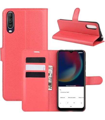 Housse Portefeuille Flip Pour Wiko View 32 Go - Similicuir Noir, 3 Fentes Cartes, Protection Complète