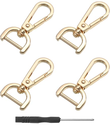 10 Stück Schlüsselanhänger D-Ringe Mit Drehgelenk – 360° Drehbar, Für Schlüssel, Taschen, Gürtel & DIY-Projekte