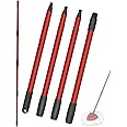 1 Pack Spin Mop Replacement Handle Fits Vileda EasyWring and Triangle Spin Mop Base 4 Section Adjustable 15 to 57 Inch Mop Stick for Floor Cleaning