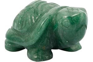 Nupuyai Schildkröte Figur Edelstein Kristall Glücksbringer Reiki Heilstein Feng Shui Deko