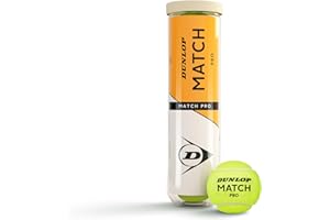 Dunlop Match Pro Tennis Ball for Sand, Hard Court & Lawn