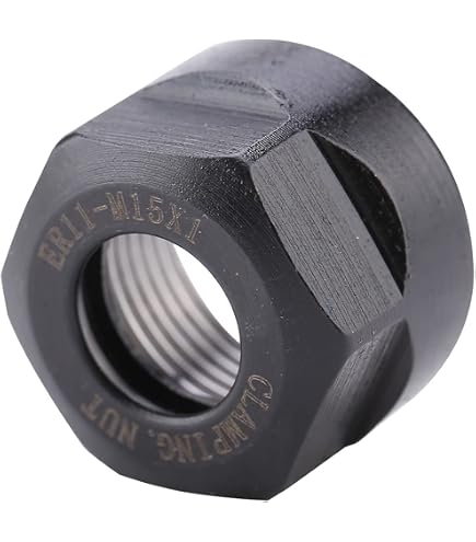 Uxcell CNC Fräsbohrfutterhalter – ER20 Spannzangenmutter Schwarz, 16 Mm Lochdurchmesser