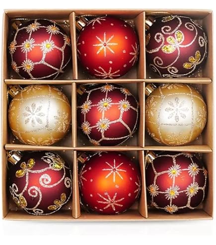 Lametta Packung Mit 3 Rollen - Rot, Gold, Silber Für Weihnachtsbaum