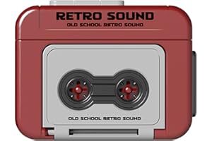 FUXIU Grabadoras Pequeñas Retro Reproductor de Música Pequeño Para Entretenimiento Sobre la Marcha Escucha Casual