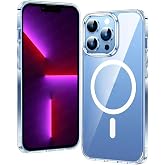 Coverzone İphone 14 Pro Max İle Uyumlu Y&uuml;ksek Kalite Kablosuz Şarj &Ouml;zellikli Silikon Telefon Kılıfı Şeffaf, Wireless Magsafe 