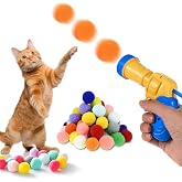 Cat Play Gun Interactive - Fun Playtime with Plush Balls, Extra Plush Balls (GUARANTEED)