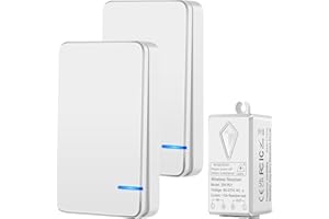 NineLeaf radiowy włącznik światła 230 V, z pilotem zdalnego sterowania, mini przełącznik światła, mały, bezprzewodowy, 2 przełączniki, wodoszczelność IP66, przenośny, bezprzewodowy przełącznik, maks.