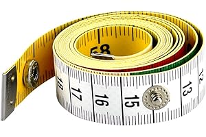 AFASOES Measuring Tape Soft Tape Measure Dual Sided Body Measuring Ruler Sewing Cloth Tailor Tape Fabric Tape Measure Dressmaking for Family Measure Chest/Waist Circumference, 60inch/150cm