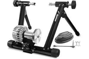 Sportneer Rollentrainer Fahrrad Fluid Bike Trainer Ständer, Indoor Fahrrad Training Stand Schwarz