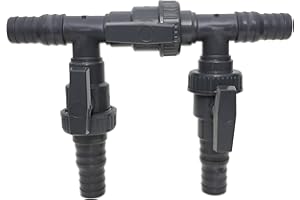 HAF® 3 Wege Solarweiche / 3 Wege Ventil mit Absperrhahn I 4-Teiliges Bypass Set mit 32mm & 38mm Schlauchtüllen zum Anschluss von jeglicher Poolheizung, Wärmepumpe, Solarschnecke und Solarheizung