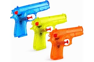 3 x vattenpistoler set 15 cm för barn och vuxna – med hög räckvidd – vattensprutpistol sprutpistol liten mini för barn