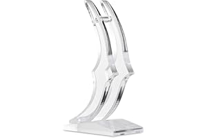 ALLOMN Supporto per Rose, Base per Fiori Rosa Forma di Luna Acrilica Supporto per Rose Supporto per Vaso Trasparente per Fiore Rosa