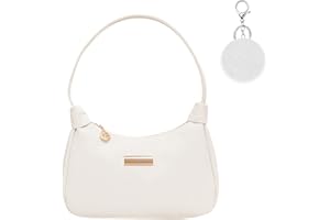 Aucuu Borsa a Tracolla da Donna in Nylon, Anni '90 Retrò, Pochette Classica Ascellare Con Chiusura a Cerniera