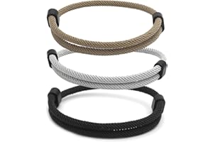 cxxtkcxxlc bracelets pour homme style surfeur - Fabriqué à la main - En corde de voile - Pour homme et femme - Bracelet paracorde réglable pour les activités de plein air, le sport et les