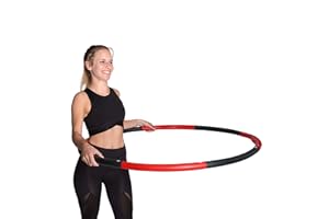 Hoopomania Light e Weight Might Hoop Cerchio Hula Hoop con Rivestimento in gommapiuma, 1.2-2.0 kg