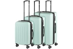 SKPAT - Valigie ABS a 4 ruote - Set valigie da viaggio 3 pzs - Valigia grande, valigia media e valigia cabina - Set valigie da viaggio robuste e leggere con lucchetto 175100