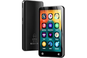 innioasis 80Go Lecteur MP3 avec Bluetooth et WiFi, Lecteur de Musique Mp3 et Mp4 ave Spotify,Spotify Kids, Tidal, Deezer, Lecteur Vidéo à écran Tactile 4 Pouces (Gris)