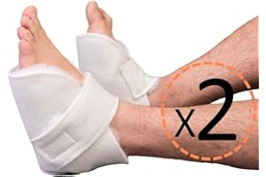 OrtoPrime Talloniere Antidecubito Bianche 1 Paio - Talloniera Ortopedica - Talloniera Antidecubito per Piaghe da Decubito - Talloniere Antidecubito Universali - Proteggi Talloni per Sedia a Rotelle